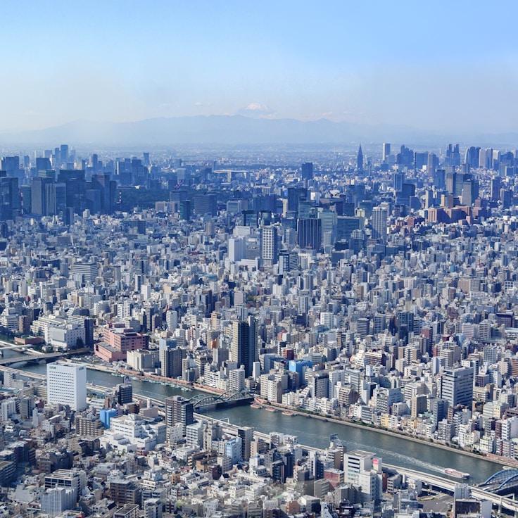 City skyline in Madrid, Spain